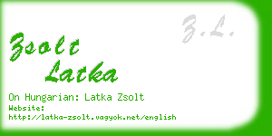 zsolt latka business card
